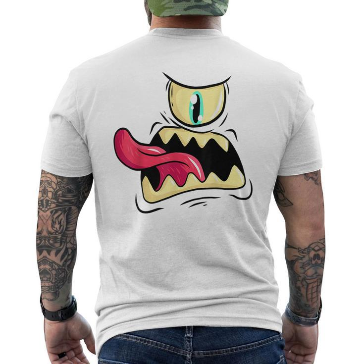 Scary Monster Costume Kids Funny Carneval  Mens Back Print T-shirt