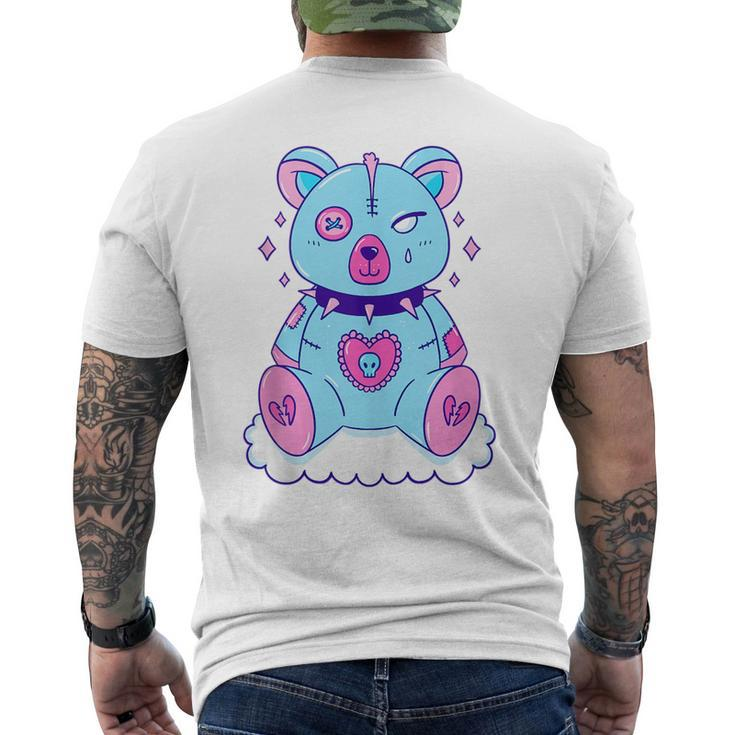 Scary Teddy Bear Satan Devil Ghotic Demon  Mens Back Print T-shirt