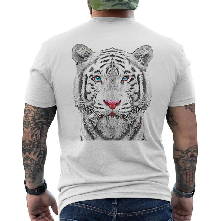 Siberian White Bengal Tiger Men's T-shirt Back Print