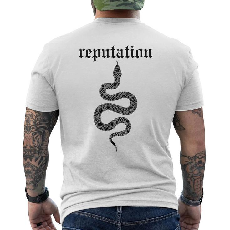 Snake Reputation In The World  Gifts For Snake Lovers Funny Gifts Mens Back Print T-shirt