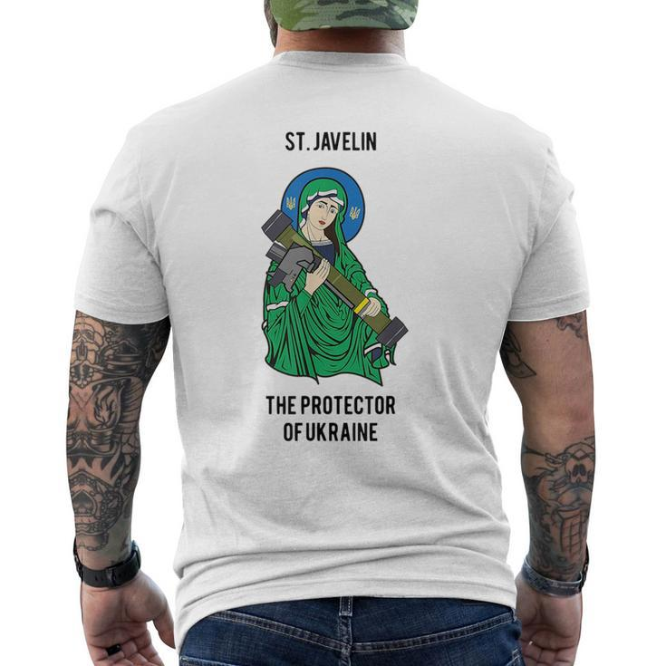 St Javelin Nla The Protector Of Ukraine I Stand For Ukraine Ukraine Funny Gifts Mens Back Print T-shirt
