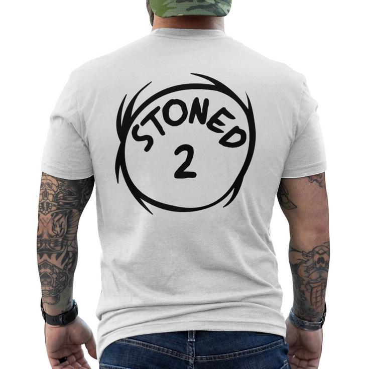 Stoned 2 420 Weed Stoner Matching Couple Group Men's T-shirt Back Print