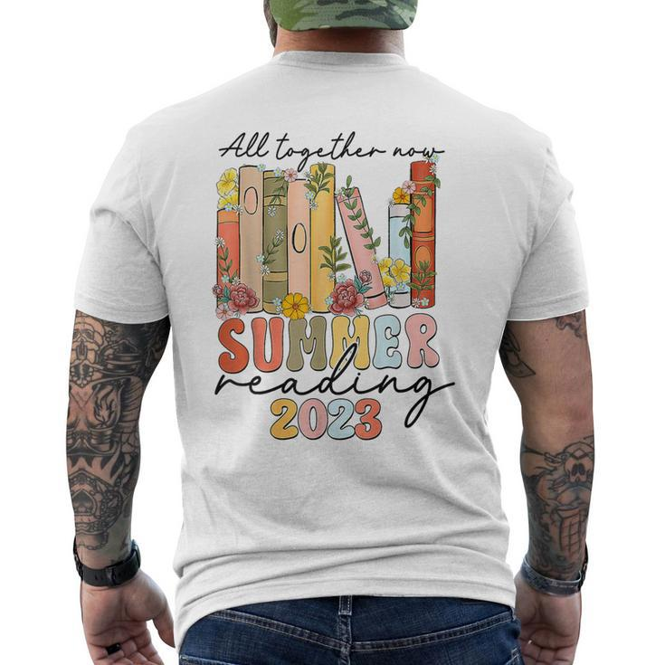 Summer All Together Now Reading 2023 Library Books Men's Back Print T-shirt
