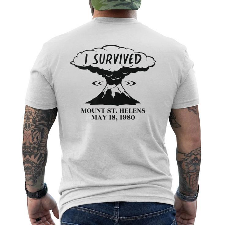 I Survived Mount Saint Helens Men's T-shirt Back Print