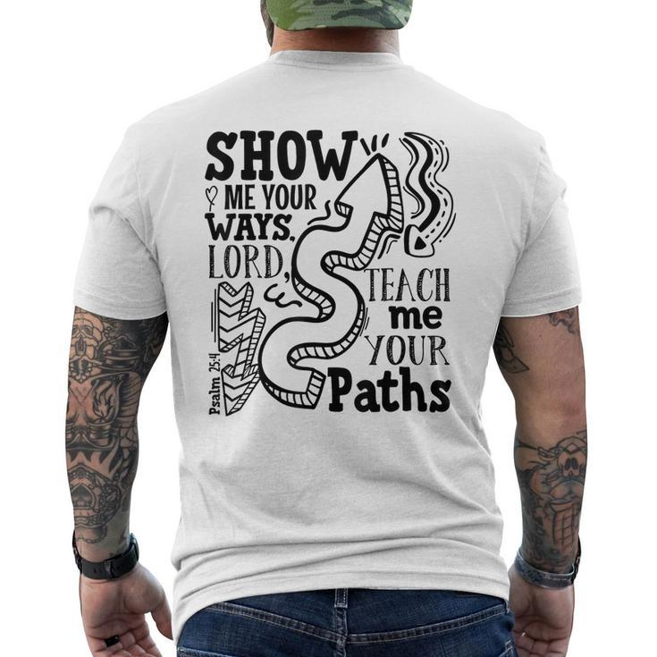 Teach Me Your Paths Vbs Crew Vacation Bible School 2023 Vacation Funny Gifts Mens Back Print T-shirt