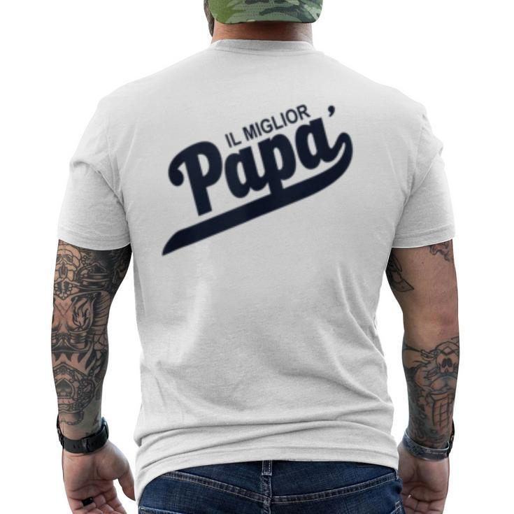 The Best Dad Italian Words  Mens Back Print T-shirt
