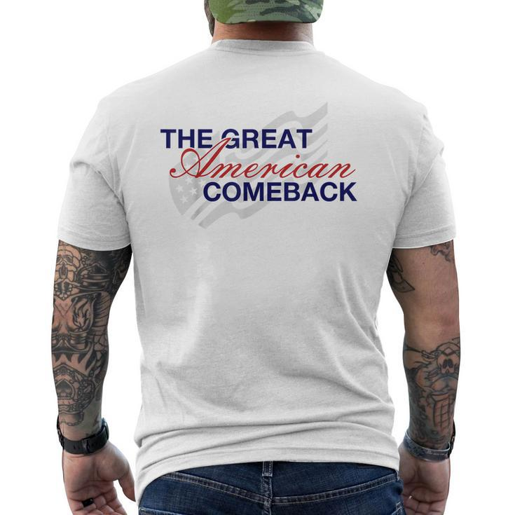 The Great American Comeback  Mens Back Print T-shirt