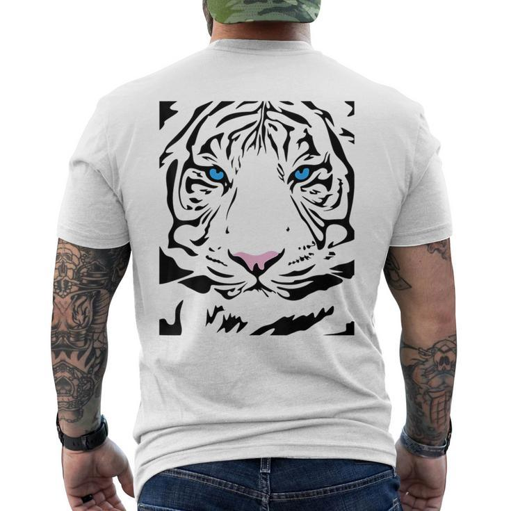 Tiger Tigress Face Fierce And Wild Beautiful Big Cat T Men's T-shirt Back Print