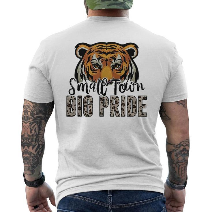 Tigers School Sports Fan Team Spirit Football Leopard Men's T-shirt Back Print