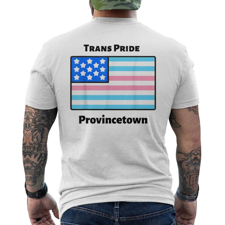 Trans Pride Provincetown Flag Mens Back Print T-shirt