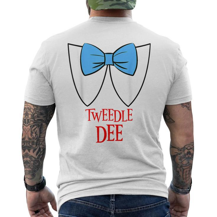 Tweedle Dee Costume Halloween Fairytale Character Men's T-shirt Back Print