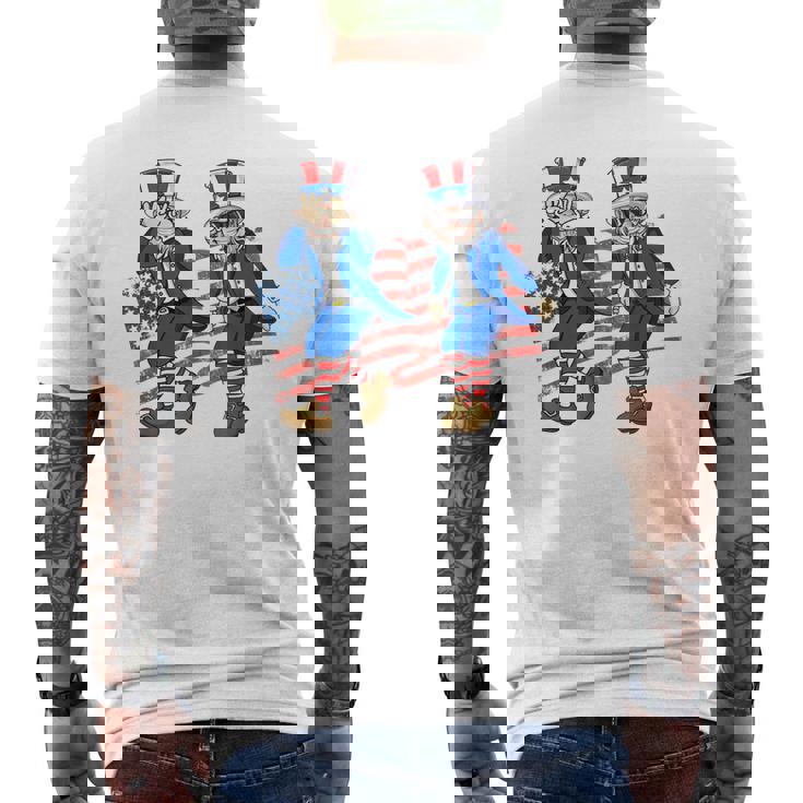 Dabbing Uncle Sam Boys American Usa Flag 4Th Of July Uncle