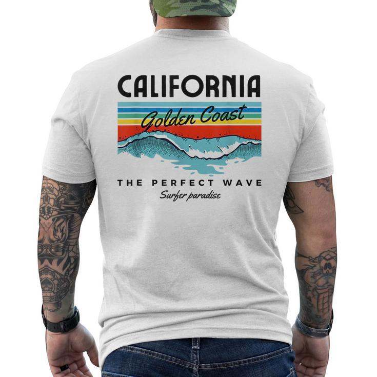 Unique California Design Surf Vintage Beach Sweet Mens Back Print T-shirt