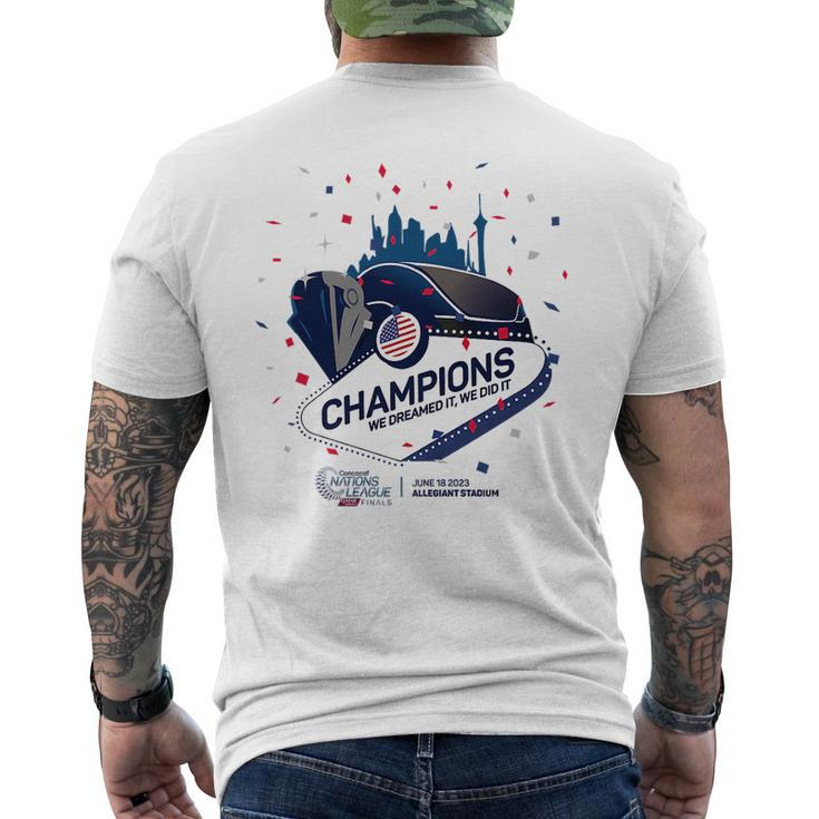 United State Champions Of The Concacaf Nations League Finals Mens Back Print T-shirt