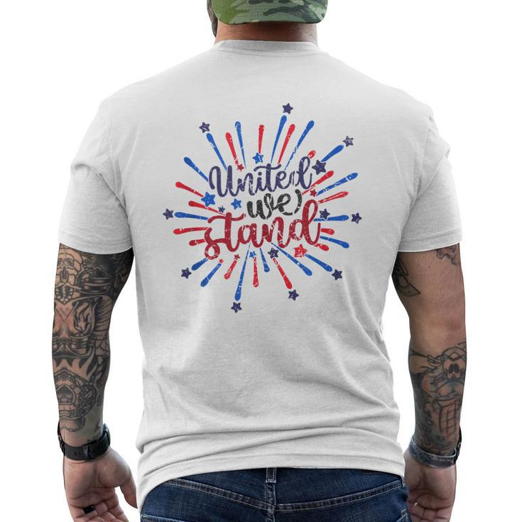 United We-Stand 4Th Of July 2023 Patriotic American Usa Flag Mens Back Print T-shirt