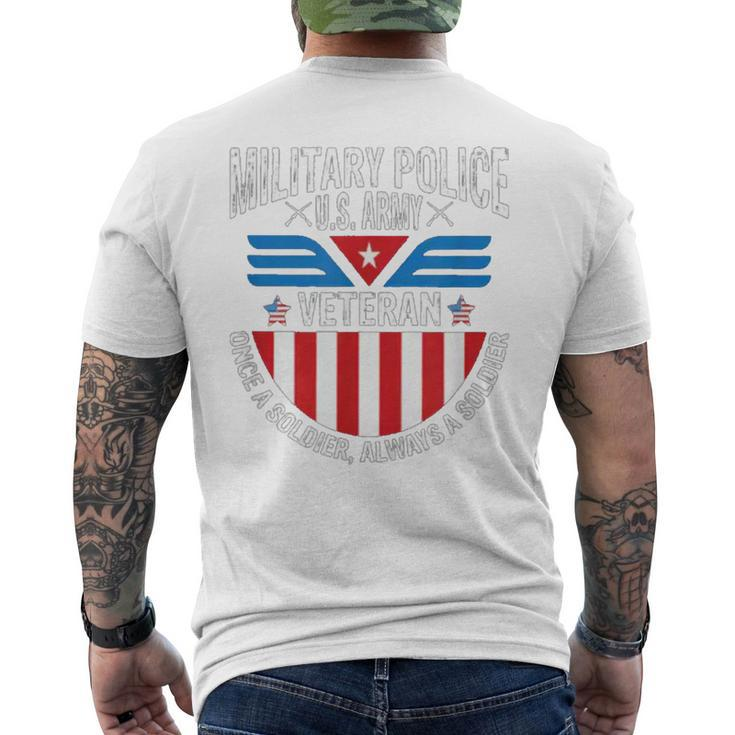Us Army Veteran Dd214 Alumni Dd214 Military Police Men's Back Print T-shirt