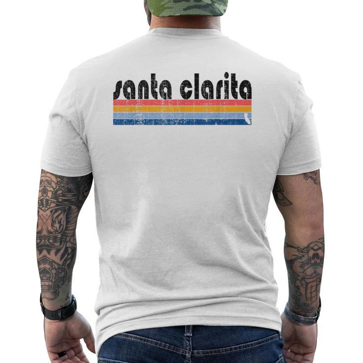 Vintage 80S Style Santa Clarita Ca Men's T-shirt Back Print