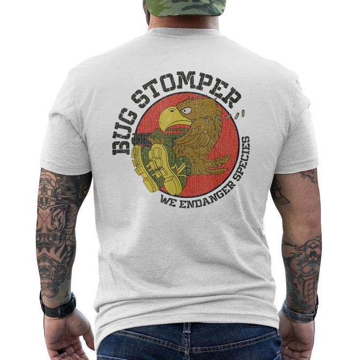 Vintage Colonial Marines Bug Stomper We Endanger Species Men's T-shirt Back Print