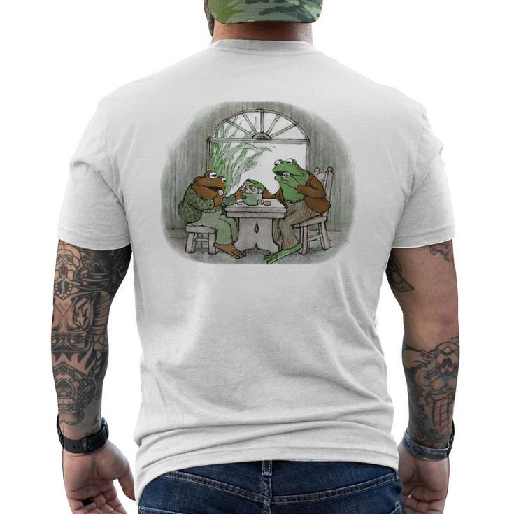 Vintage Frog Toad Friend Cottagecore Aesthetic Frog Lovers  Mens Back Print T-shirt