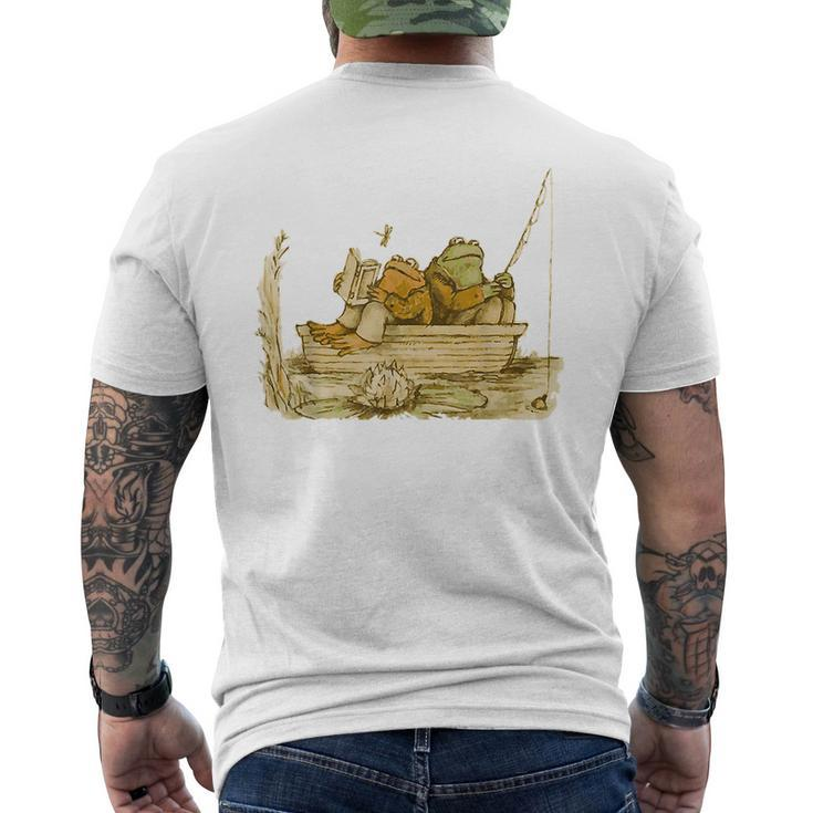 Vintage Frog Toad Friend Cottagecore Aesthetic Frog Lovers Men's T-shirt Back Print