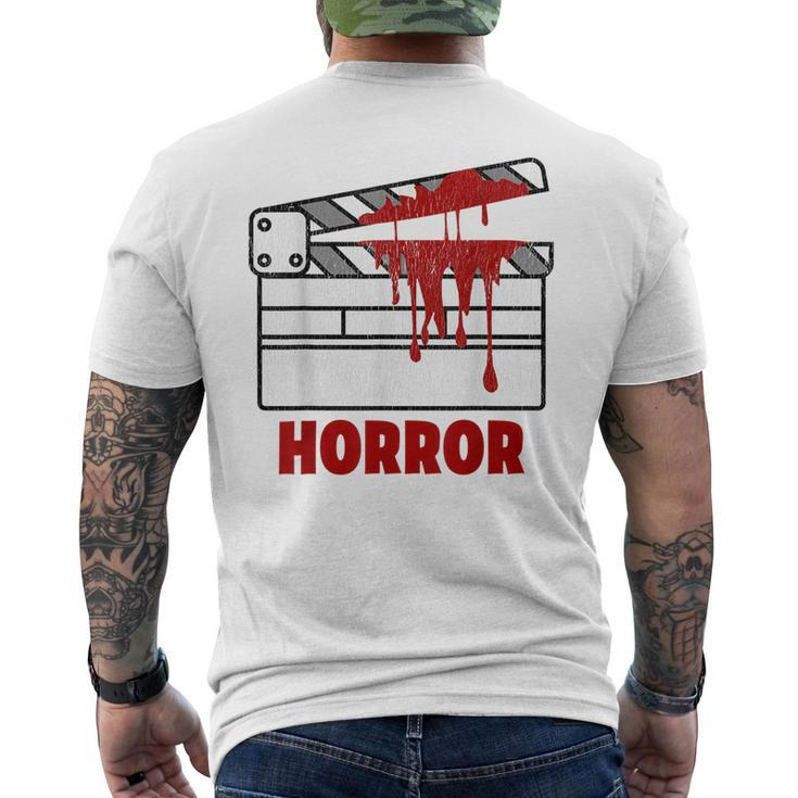 Vintage Horror Flick Halloween Scary Horror Movie Horror Halloween Funny Gifts Mens Back Print T-shirt