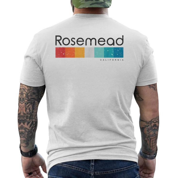 Vintage Rosemead California Ca Retro Men's T-shirt Back Print