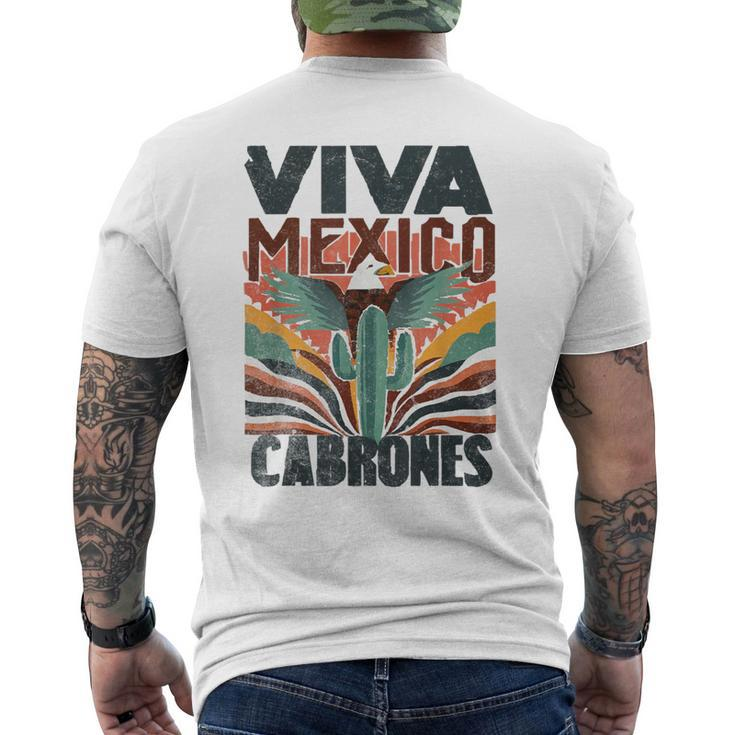 Viva Mexico Cabrones Mexican Independence Men's T-shirt Back Print