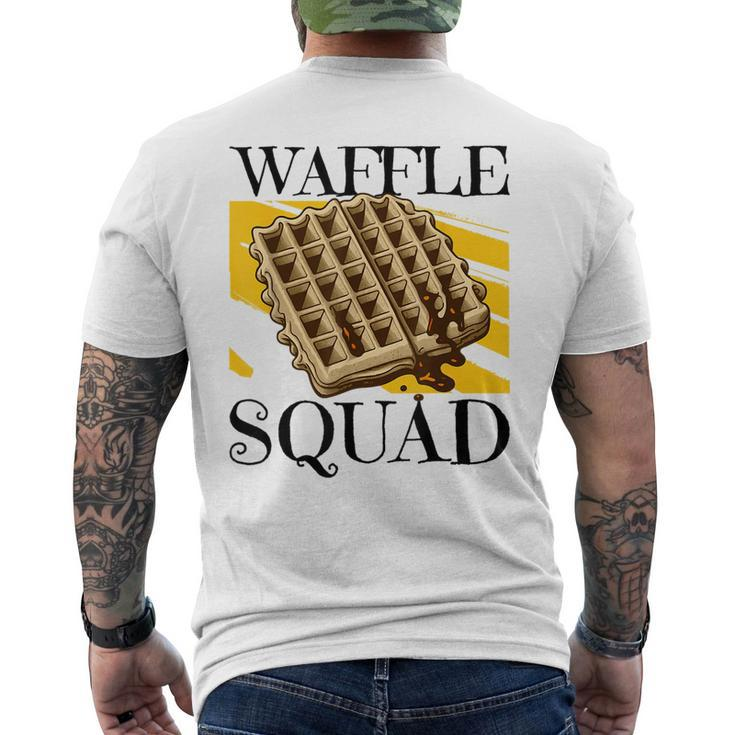 Waffle Squad Ironic Waffle Gourmet Hobby Chef Men's T-shirt Back Print
