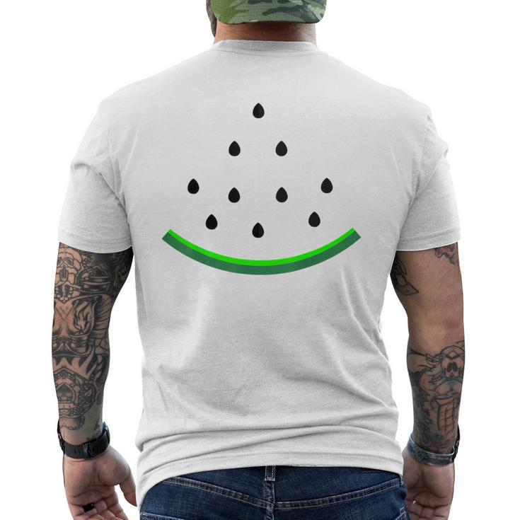 Watermelon Halloween Fruit Costume Men's T-shirt Back Print