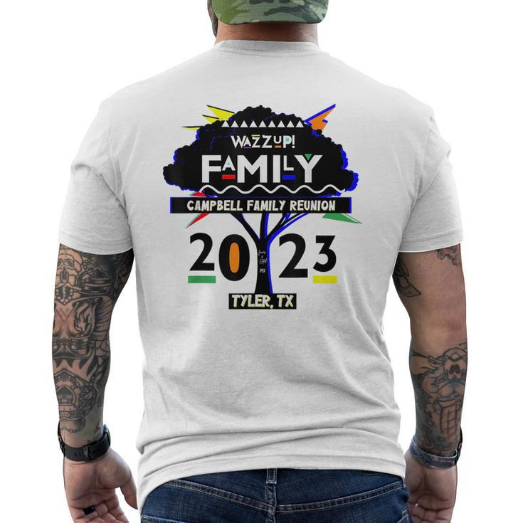 Wazz Up Family Gathering Tyler Tx Mens Back Print T-shirt