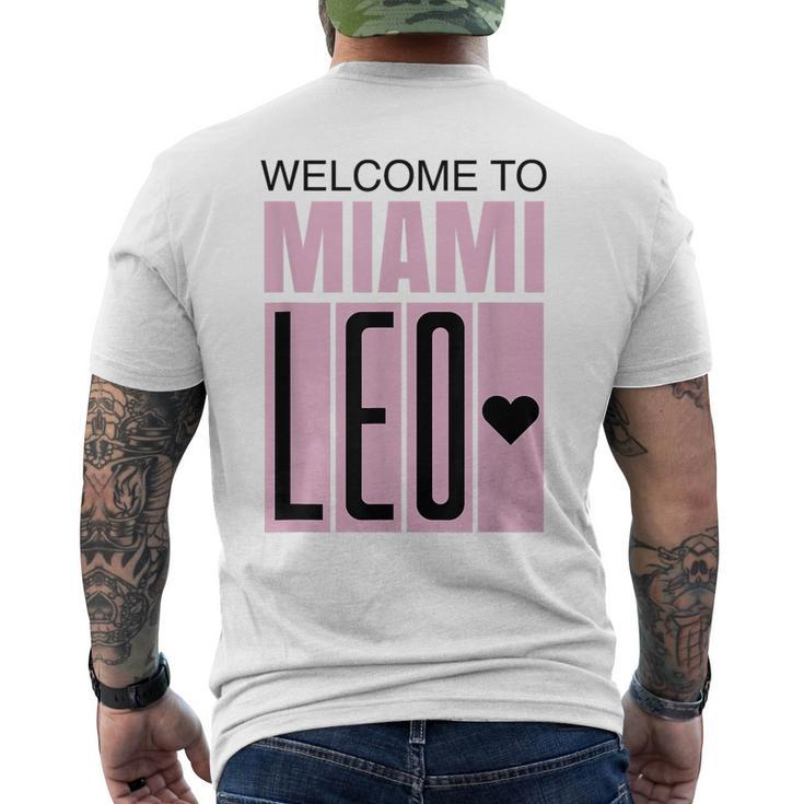 Welcome To Miami Leo 10 - Goat  Gifts For Goat Lovers Funny Gifts Mens Back Print T-shirt