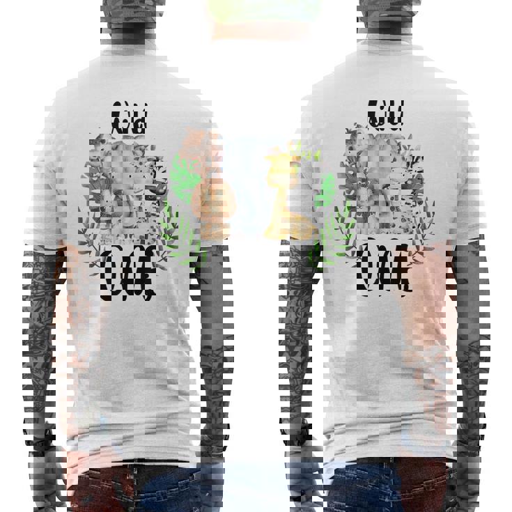 Wilde One Of The Wild One Zoo Birthday Safari Jungle Animal Mens Back Print T-shirt