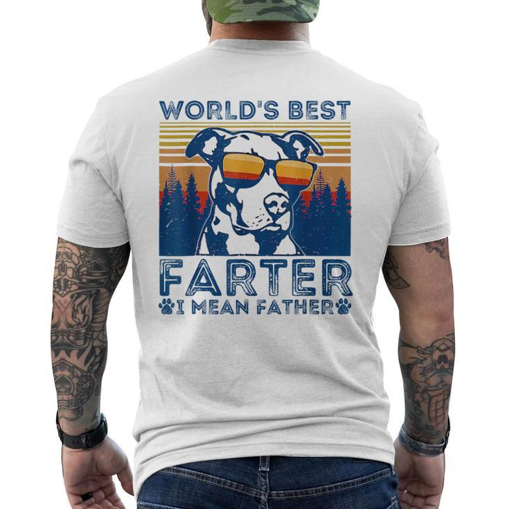 Worlds Best Farter I Mean Father Best Dad Ever Cool Dog Mens Funny Gifts For Dad Mens Back Print T-shirt