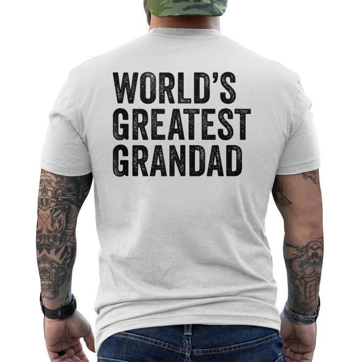 Worlds Greatest Grandad Funny Grandpa Grandfather  Grandpa Funny Gifts Mens Back Print T-shirt