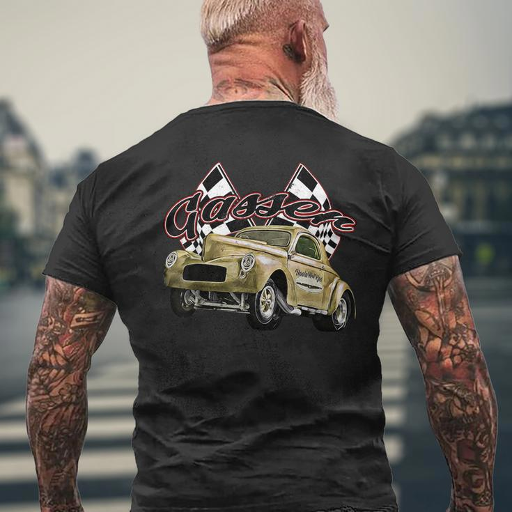 1940 GasserDragsterDragraceHot RodMuscle CarDrag CarUs Mens Back Print T-shirt Gifts for Old Men