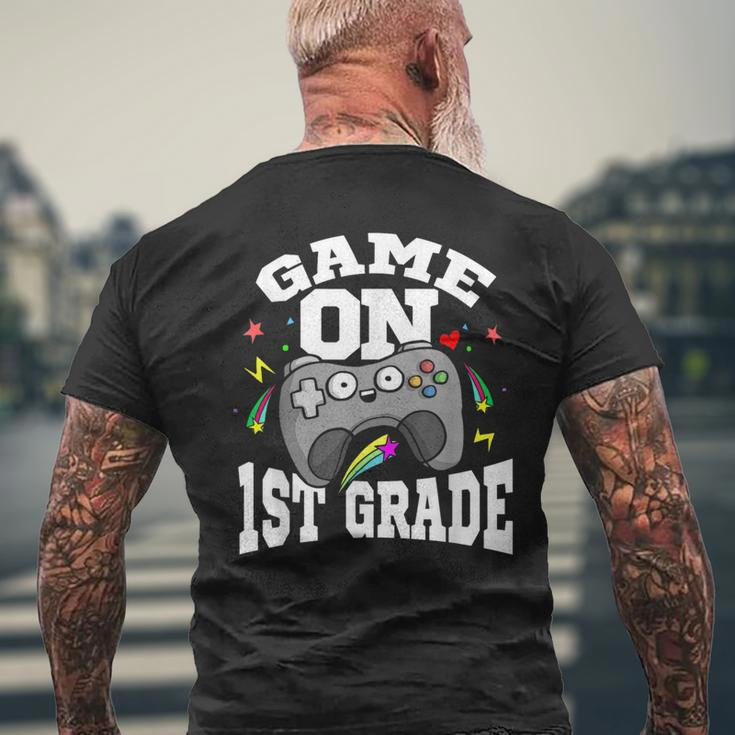 1St Grade Teacher Or Student - Game On Controller Gifts For Teacher Funny Gifts Mens Back Print T-shirt Gifts for Old Men