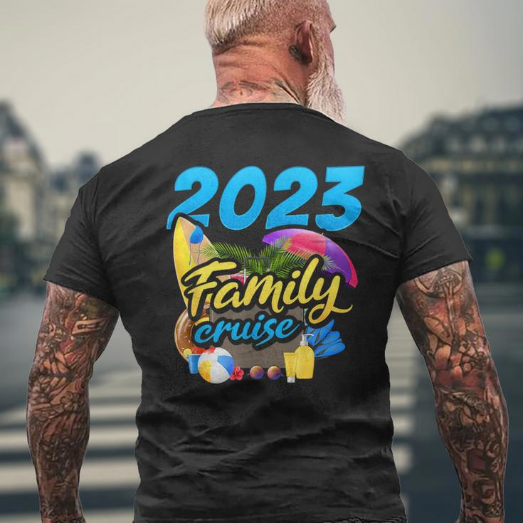 2023 Family Cruise Vacation Matching Trip Gift Cruising Ship Mens Back Print T-shirt Gifts for Old Men