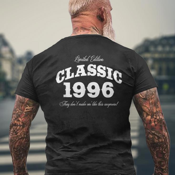 27 Year Old Vintage Classic Car 1996 27Th Birthday Men's T-shirt Back Print Gifts for Old Men
