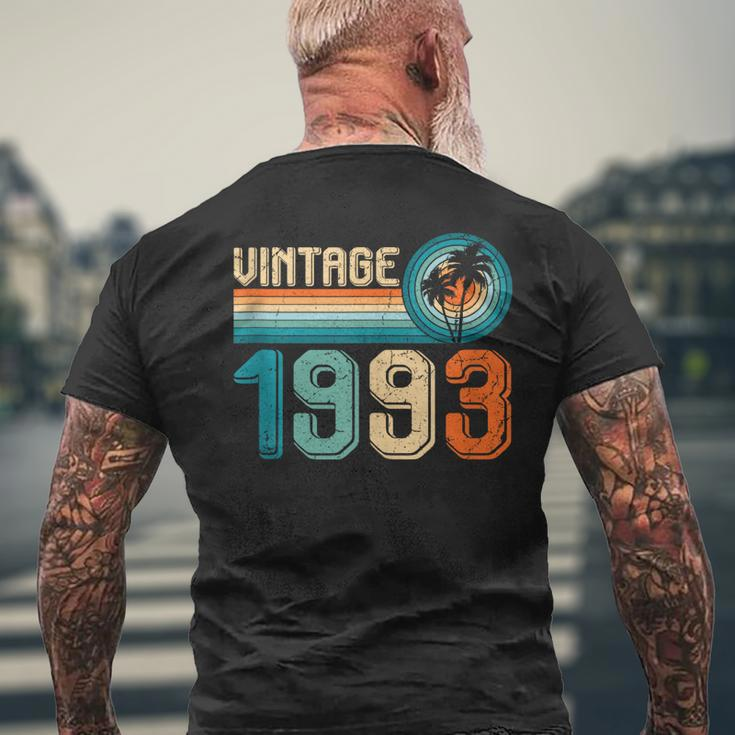 30 Year Old Gift Vintage Born In 1993 30Th Birthday Retro Mens Back Print T-shirt Gifts for Old Men