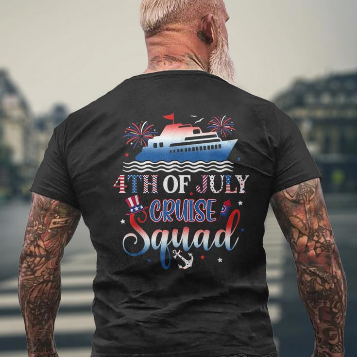 4Th Of July Cruise Squad 2023 Patriotic American Mens Back Print T-shirt Gifts for Old Men