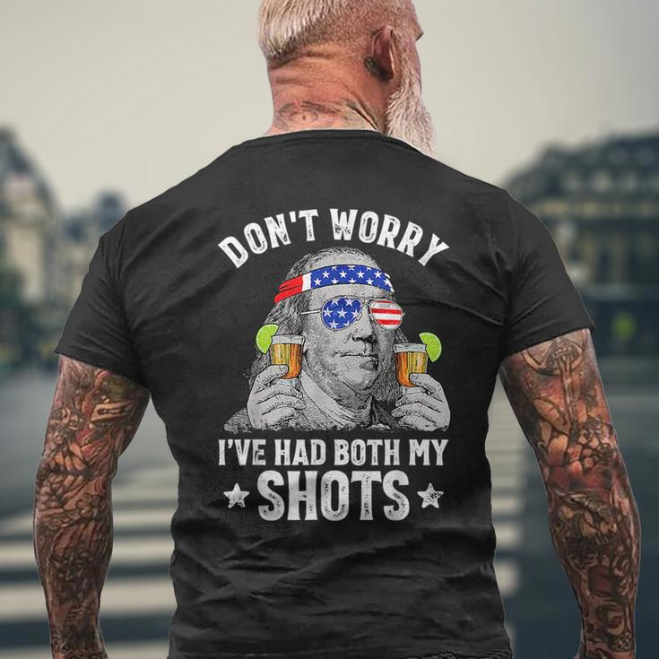 4Th Of July Dont Worry Ive Had Both My Shots Ben Drankin Mens Back Print T-shirt Gifts for Old Men