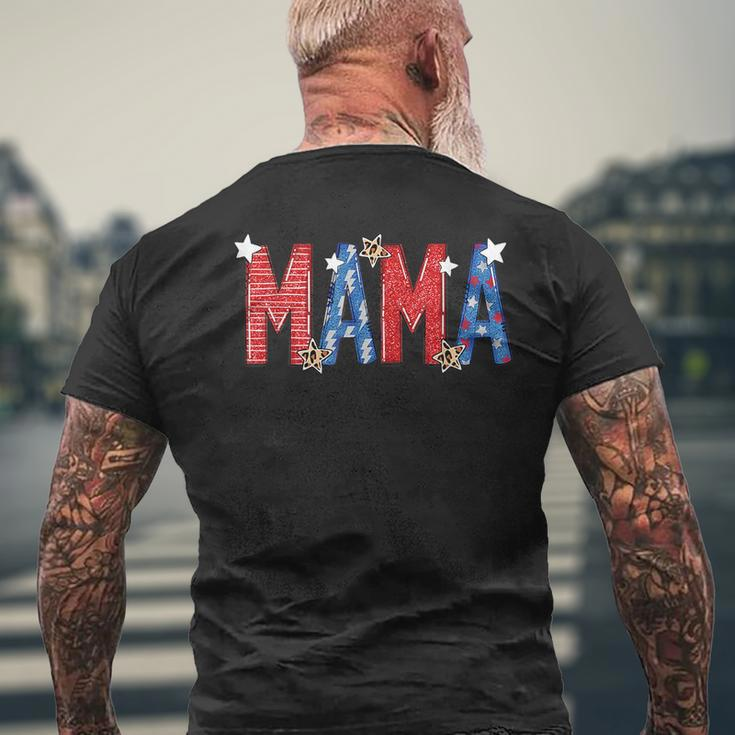 4Th Of July Mama And Mini Mommy And Me Matching Outfits Mommy Funny Gifts Mens Back Print T-shirt Gifts for Old Men