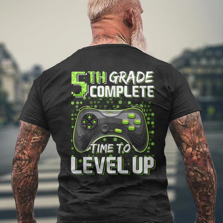 5Th Grade Complete Time To Level Up Happy Last Day Of School Mens Back Print T-shirt Gifts for Old Men