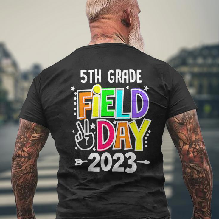 5Th Grade Field Day 2023 Let The Games Begin 5Th Grade Squad Men's Back Print T-shirt Gifts for Old Men