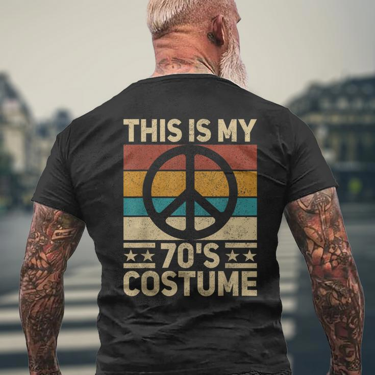 My 70S Costume 70 Style Peace Hippie 70'S Disco 1970S Outfit Men's T-shirt Back Print Gifts for Old Men