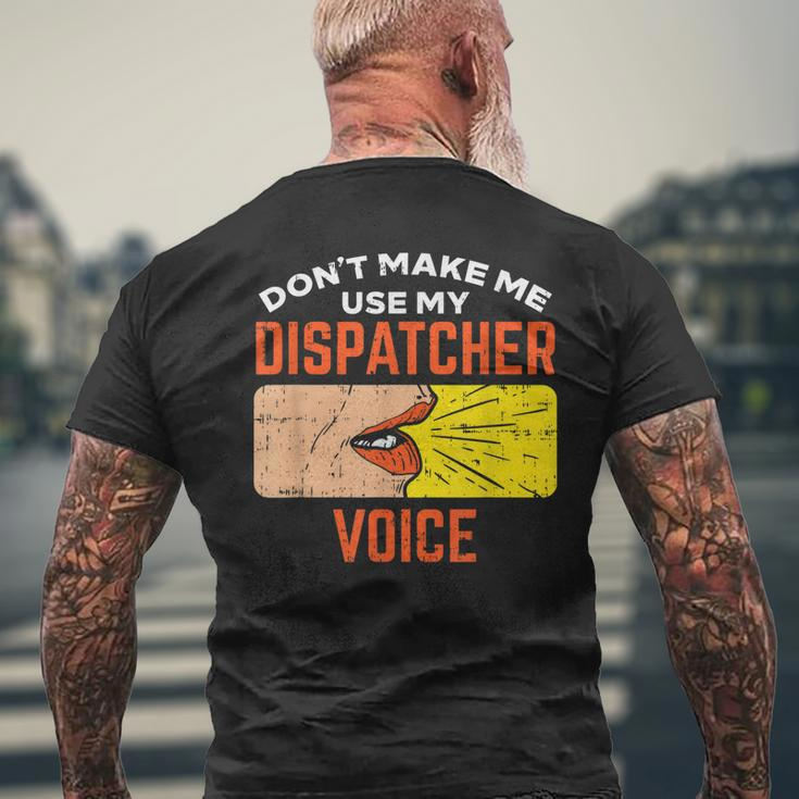 911 Dispatcher 911 Dispatcher Gifts 911 Dispatch Mens Back Print T-shirt Gifts for Old Men
