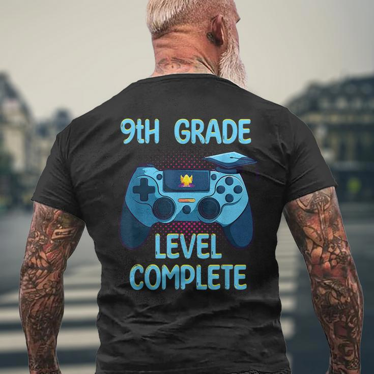 9Th Grade Level Complete Last Day Of School Funny Graduation Mens Back Print T-shirt Gifts for Old Men