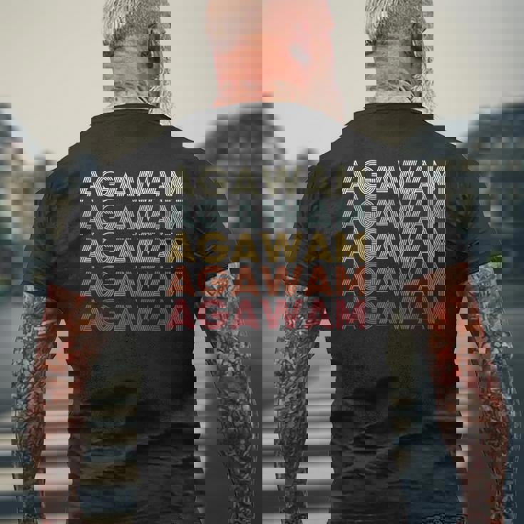 Agawam Massachusetts Agawam Ma Retro Vintage Text Men's T-shirt Back Print Gifts for Old Men Agawam Massachusetts Agawam Ma Retro Vintage Text Men's T-shirt Back Print Gifts for Old Men