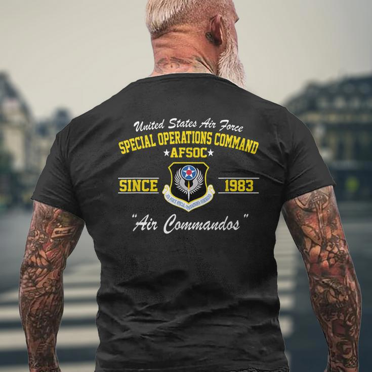 Air Force Special Operations Command Afsoc Men's Back Print T-shirt Gifts for Old Men