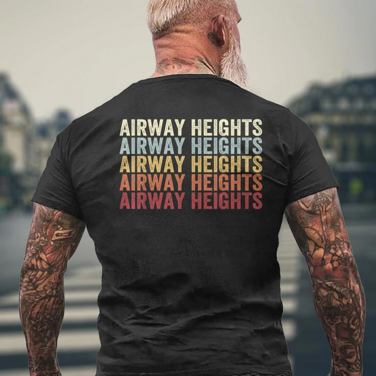 Airway Heights Washington Airway Heights Wa Retro Vintage Men's T-shirt Back Print Gifts for Old Men